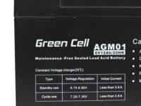 Green Cell AGM VRLA 6V 12Ah maintenance-free battery for the alarm system, cash register, toys - Slika 7