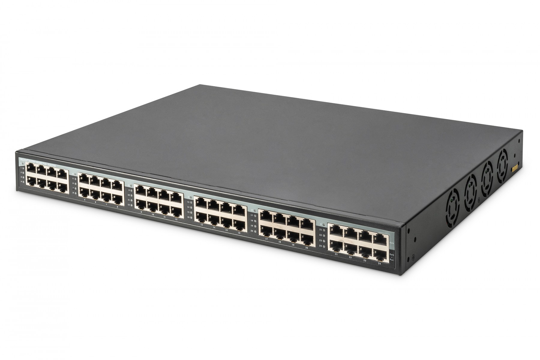 Gigabit Ethernet PoE+ Injector Hub, 802.3at, 10G 24-port, Po...