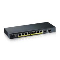 Zyxel GS1900-10HP v2, 8-port GbE L2 PoE Smart Switch + 2 SFP slots, 802.3at, desktop, fanless, 70 Watt - Slika 2