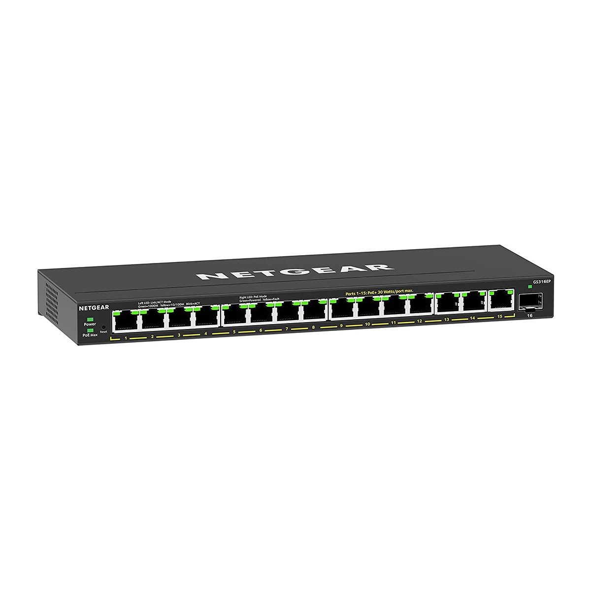 NETGEAR GS316EP-100PES 16PT GE PLUS SWITCH W/ POE+