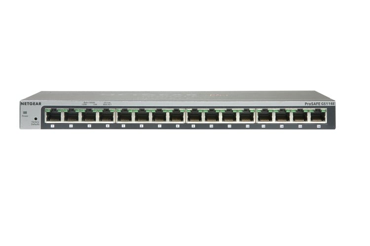 NETGEAR GS116GE 16PT DESKTOP GIGABIT SWITCH