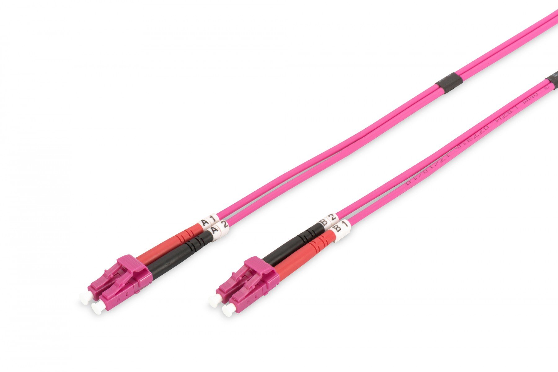FO patch cord, duplex, LC to LC MM OM4 50/125 µ, 1 m