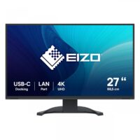 EIZO EV2740X-BK 27inch 16:9 3840x2160 350 cd/sqm 178/178 IPS LCD USB-C Display Port 2xHDMI LAN USB hub 2/4 Auto EcoView Black