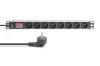 1U Aluminum PDU, rackmountable, 8x CEE 7/5 rated power: 16A, 4000W, 250VAC 50/60Hz, - Slika 6