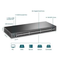 TP-Link TL-SG3452X JetStream™ 48-Port Gigabit L2+ Managed Switch with 4 10GE SFP+ Slots - Slika 4