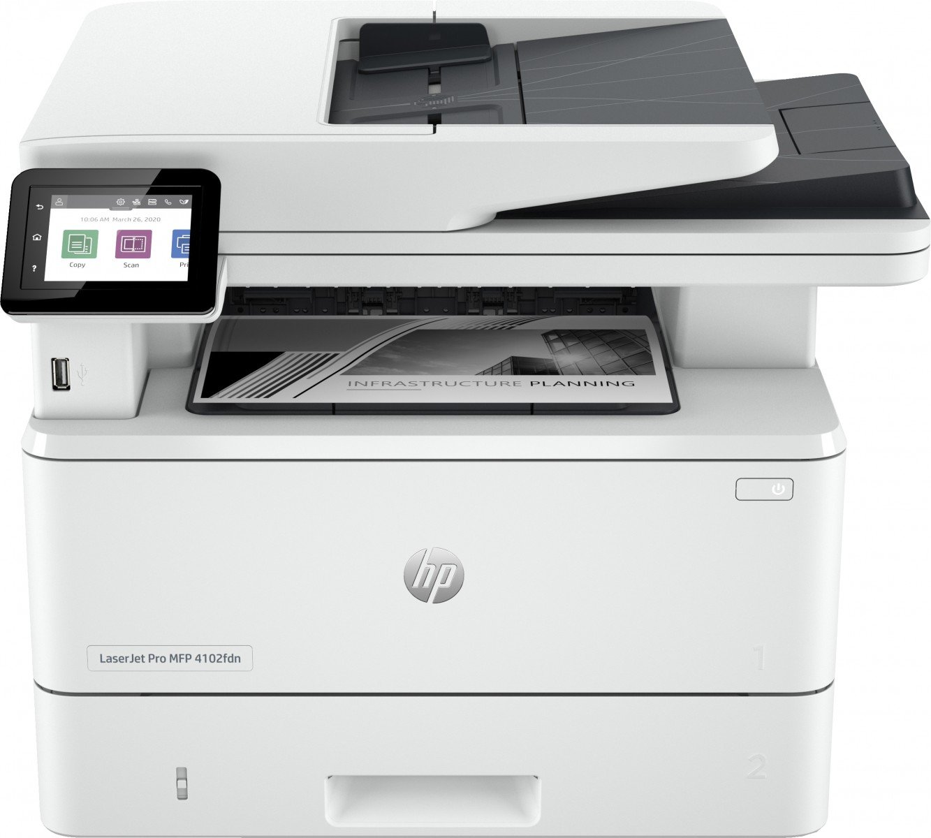 HP LaserJet Pro MFP 4102fdn Printer, Black and white, Printe...