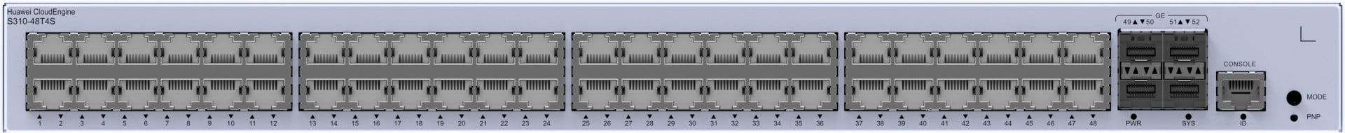 Huawei Switch S310-48T4S (48*GE ports, 4*GE SFP ports, AC po...