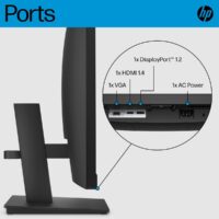 HP P27h G5 68.6 cm (27") 1920 x 1080 pixels Full HD Black - Slika 10