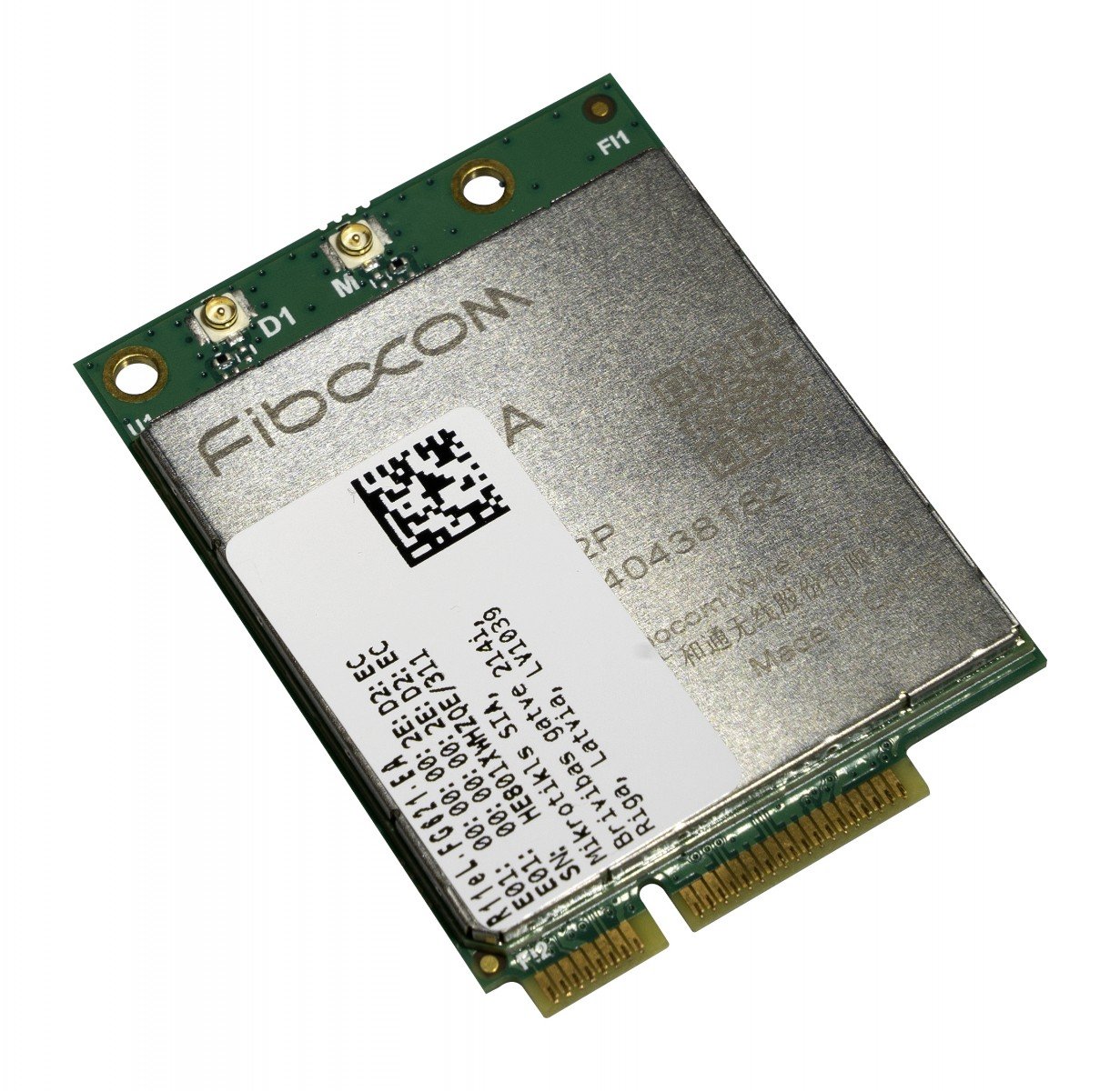 MikroTik 3G/4G/LTE miniPCi-e card with 2 x u.FL connectors f...