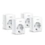 TP-Link Tapo P100(4-pack) Mini Smart Wi-Fi Socket, 4-Pack