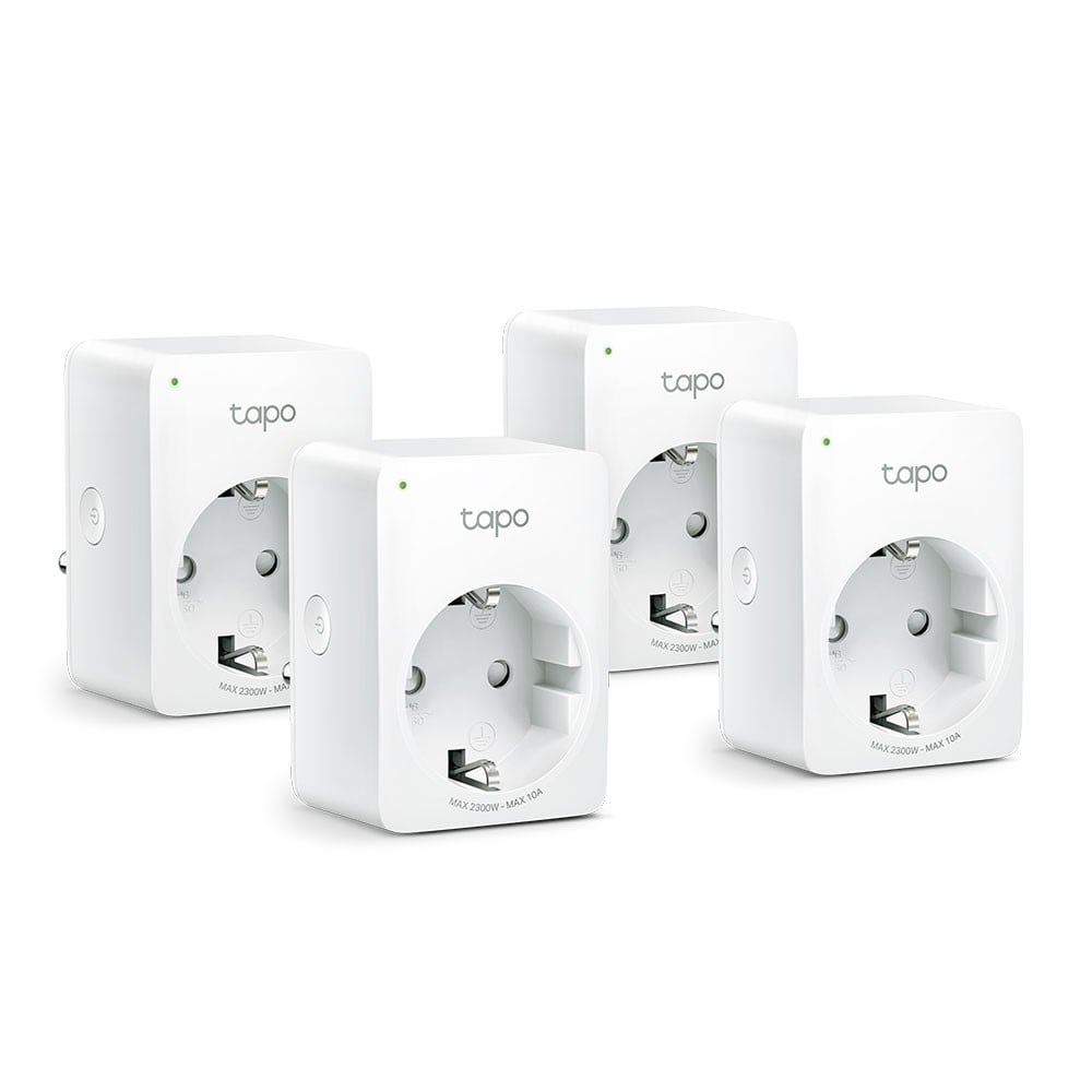 TP-Link Tapo P100(4-pack) Mini Smart Wi-Fi Socket, 4-Pack