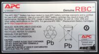 APC RBC6 UPS battery Sealed Lead Acid (VRLA) - Slika 3