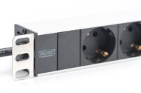 1U Aluminum PDU, rackmountable, 8x safety outlet 16A, 4000W, 250VAC 50/60Hz, - Slika 3