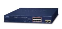 Planet GS-4210-8P2S IPv4/IPv6, 8-Port Managed 802.3at POE+ Gigabit Ethernet Switch  + 2-Port 100/1000X SFP (120W PoE Budget, 250m Extend mode, supports CloudVie