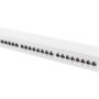 CAT 6A Patch Panel, shielded, 1U, 24-port, 8P8C, grey, 483 mm (19")