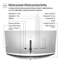HP Series 7 Pro 37.5 inch WQHD+ Thunderbolt 4 Monitor - 738pu computer monitor 37.5" 3840 x 1600 pixels UltraWide Quad HD+ Black - Slika 9