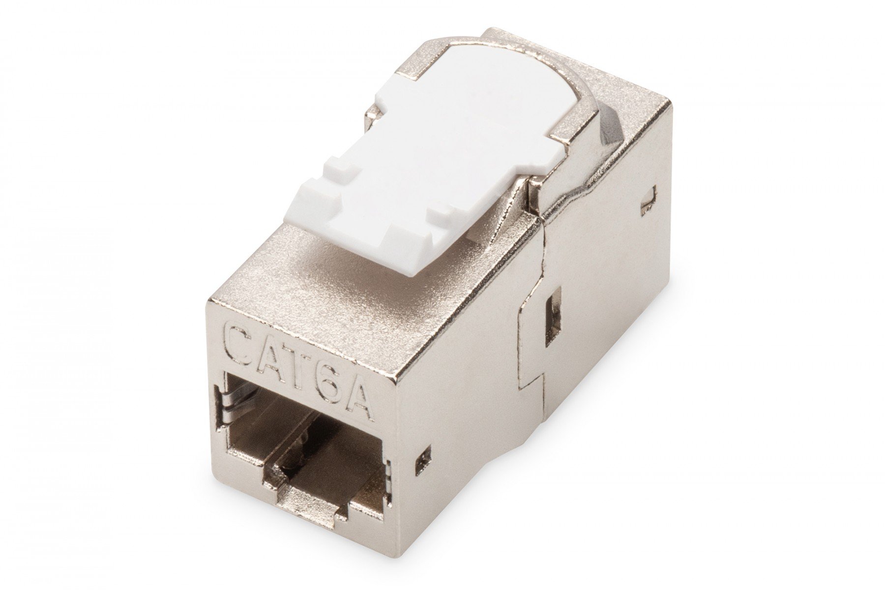 CAT 6A modular coupler, shielded RJ45 to RJ45, snap-in panel...