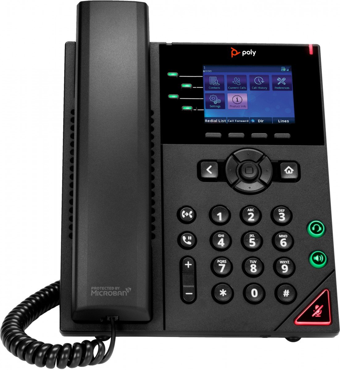 Poly OBi VVX 250 4-Line IP Phone and PoE-enabled 89B58AA