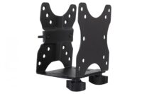 Multifunction Mini Desk PC Holder for table clamp or between VESA mount, VESA 75x75, 100x100