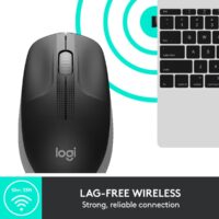 M190 Full-size wireless mouse - MID GREY - Slika 9