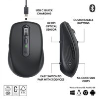 Logitech MX Anywhere 3S - Mouse graphite - Slika 6