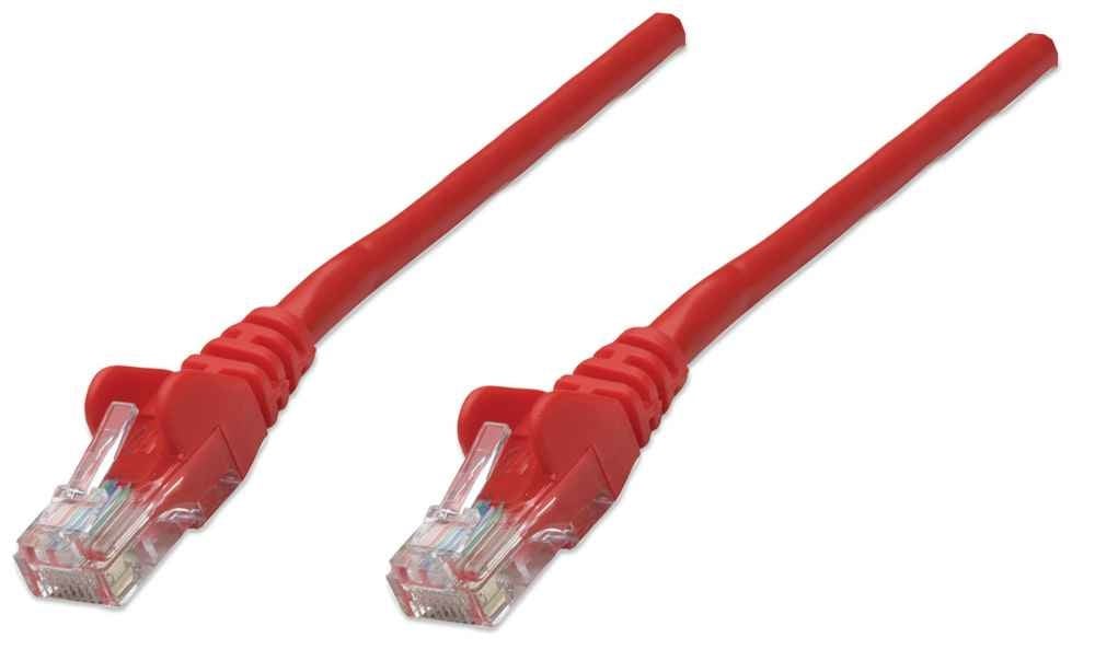 Intellinet Network Patch Cable, Cat5e, 1m, Red, CCA, U/UTP, ...