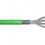 CAT 8.2 S-FTP install. cable, 2000 MHz, AWG 22/1 Dca, 50 m, ring, simplex, green