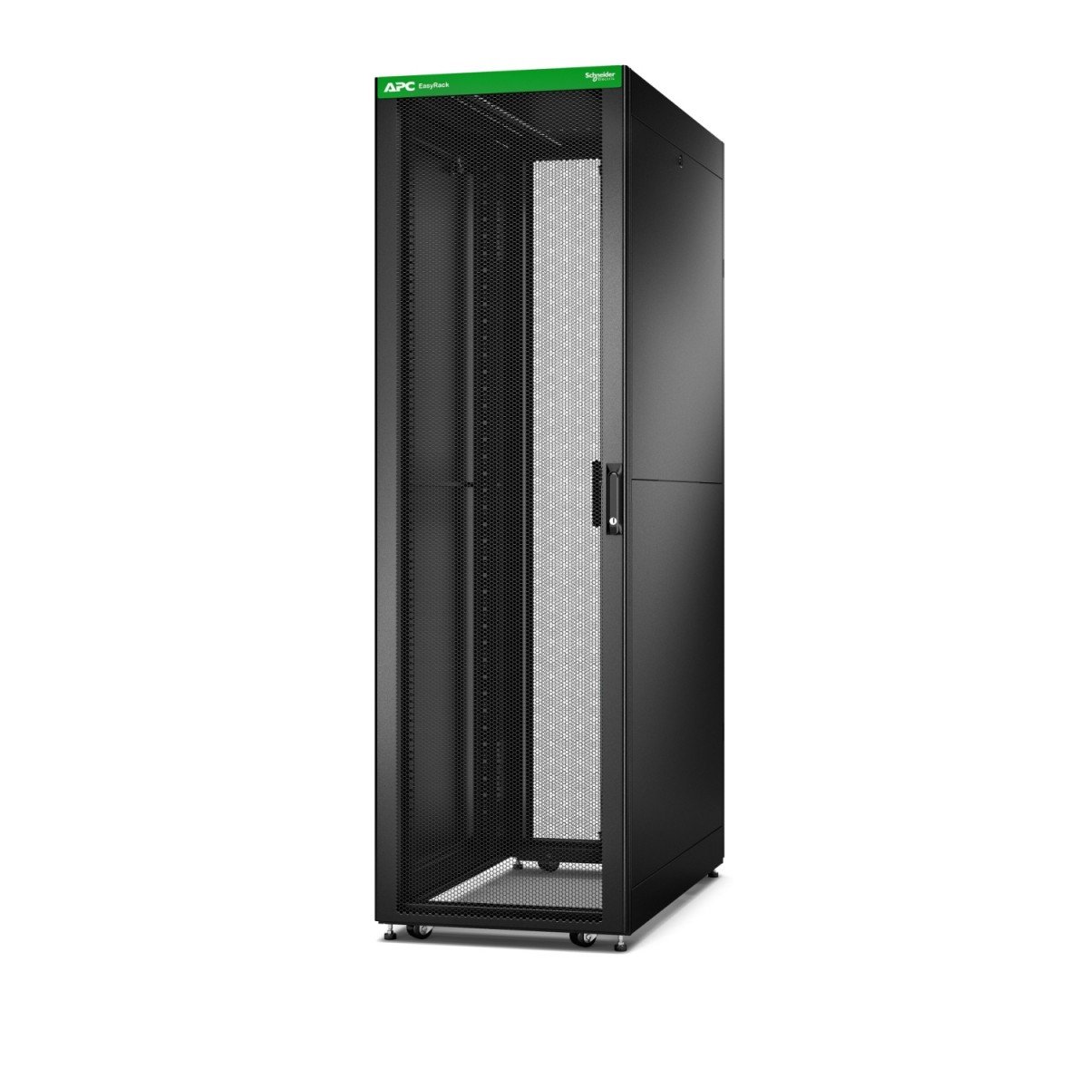 APC Easy Rack 42U Server Cabinet with Roof, Side Panels, Cas...