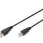 USB connection cable, type A - B M/M, 1.8m, USB 2.0 suitable, bl