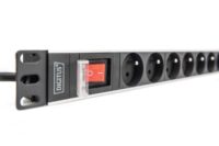 1U Aluminum PDU, rackmountable, 8x CEE 7/5 rated power: 16A, 4000W, 250VAC 50/60Hz, - Slika 7