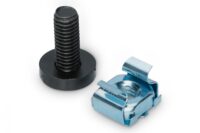 M6 installation screw set, 50 pieces 50x black screws, cage nuts and washers - Slika 3
