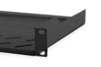 1U fixed shelf for racks from 400 mm depth 45x483x250 mm, up to 15 kg, black (RAL 9005) - Slika 4