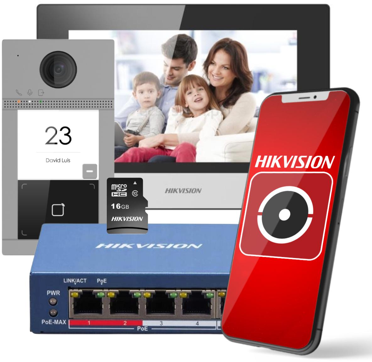 Hikvision DS-KIS604-S(C) IP video intercom kit