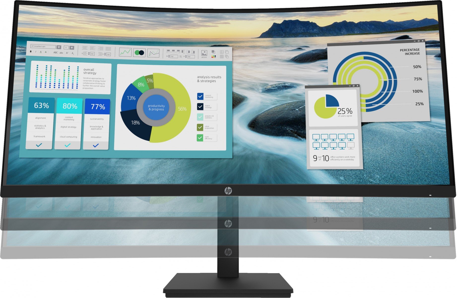HP P34hc G4 86.4 cm (34″) 3440 x 1440 pixels Quad HD L...