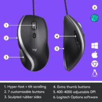 M500s Advanced Corded Mouse - Slika 6