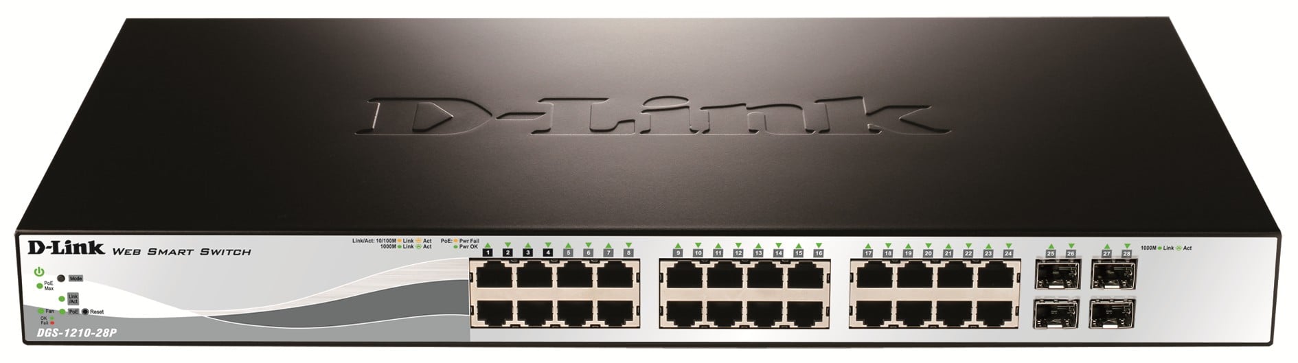 D-Link DGS-1210-28P/E 28-Port Layer2 PoE Gigabit Smart Manag...
