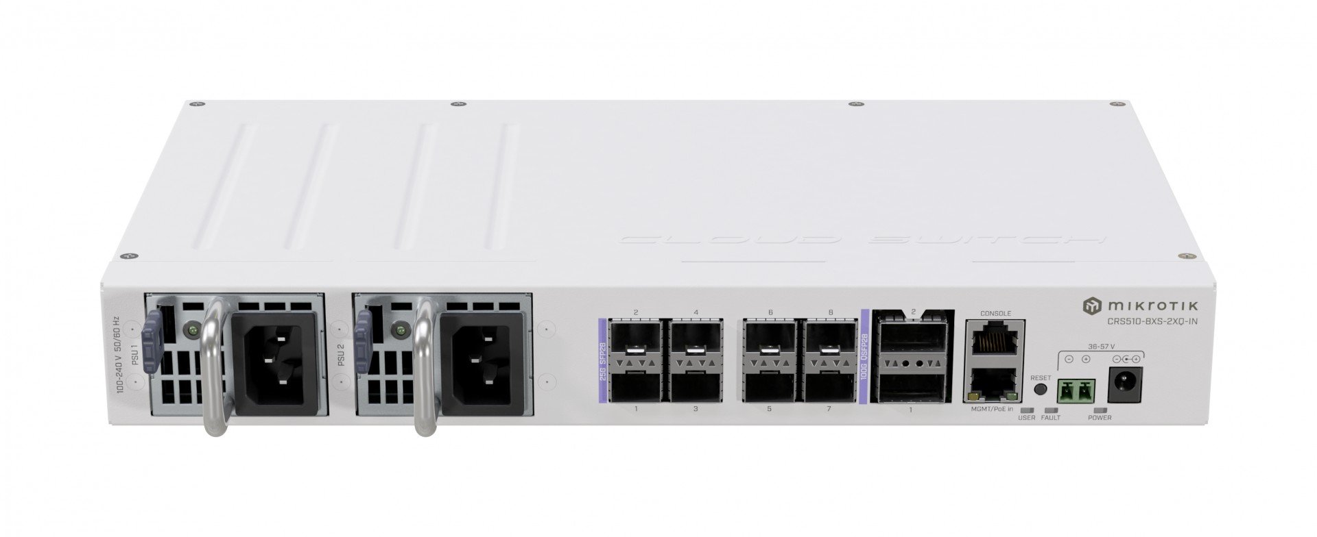 Mikrotik CRS510-8XS-2XQ-IN network switch L3 Fast Ethernet (...