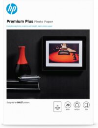 HP Premium Plus Photo Paper, Satin, 300 g/m2, A4 (210 x 297 mm), 20 sheets