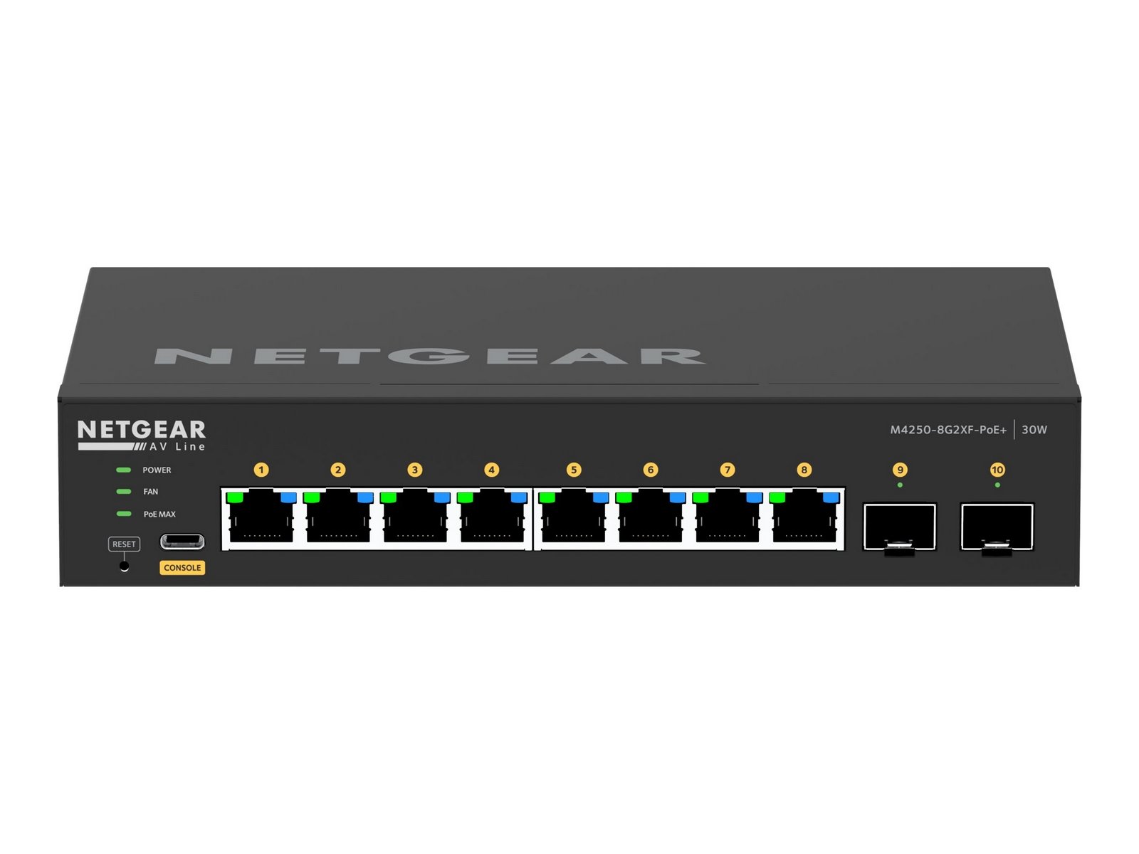NETGEAR GSM4210PX-100EUS M4250-8G2XF-POE+ MANAGED SWITCH