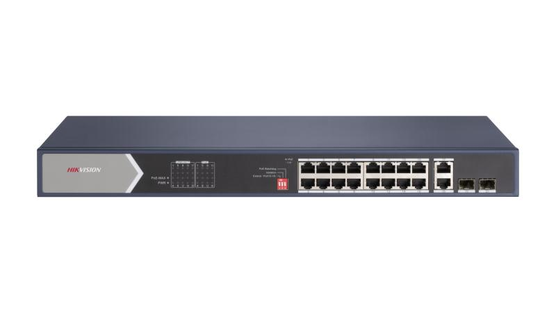 Hikvision DS-3E0520HP-E 16 Port Gigabit Unmanaged POE Switch
