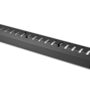 1U cable management cage detachable rear plate, 44x483x68 mm, black
