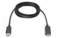 DisplayPort adapter cable, DP - HDMI type A M/M, 2.0m, w/lock, DP 1.2_HDMI 2.0,4K/60Hz, bl - Slika 2