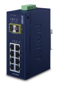 Planet IGS-1020TF IP30 Industrial 8-Port 10/100/1000T + 2-Port 100/1000X SFP Ethernet Switch (-40~75 degrees C)