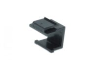 Blind plate for modular patch panel color black RAL 9005 - Slika 2