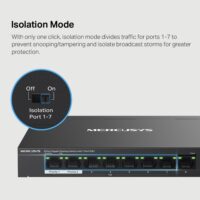 TP-Link MS108GP 8-Port Gigabit Desktop Switch with 7-Port PoE+ - Slika 7