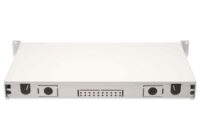 FO splice box, 1U, equipped, 24x LC DX, OM4 incl. splice cassette, colored pigtails, couplers - Slika 2