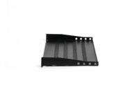 1U fixed shelf 19", depth 250 mm, load capacity 15 kg, mounting at 2 points, screws included, black (RAL 9005) - Slika 3