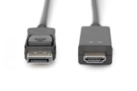DisplayPort adapter cable, DP - HDMI type A M/M, 2.0m, w/lock, DP 1.2_HDMI 2.0,4K/60Hz, bl - Slika 3