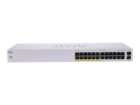 Cisco CBS110-24PP-EU Unmanaged 24-port GE, (12 support PoE with 100W power budget), 2x1G SFP Shared - Slika 2