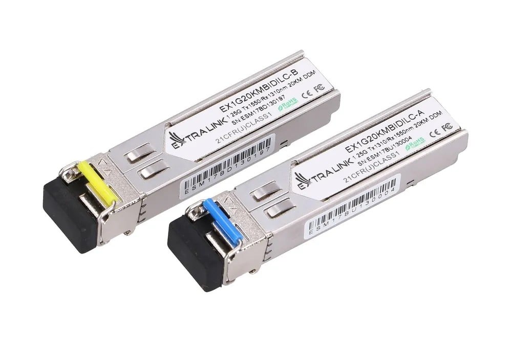 Extralink SFP WDM 1.25G 1310/1550nm | SFP Module | Single mo...